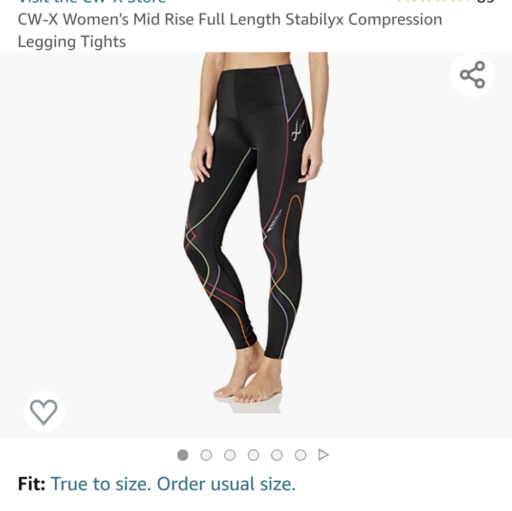 CW-X Stabilyx leggings - Rainbow